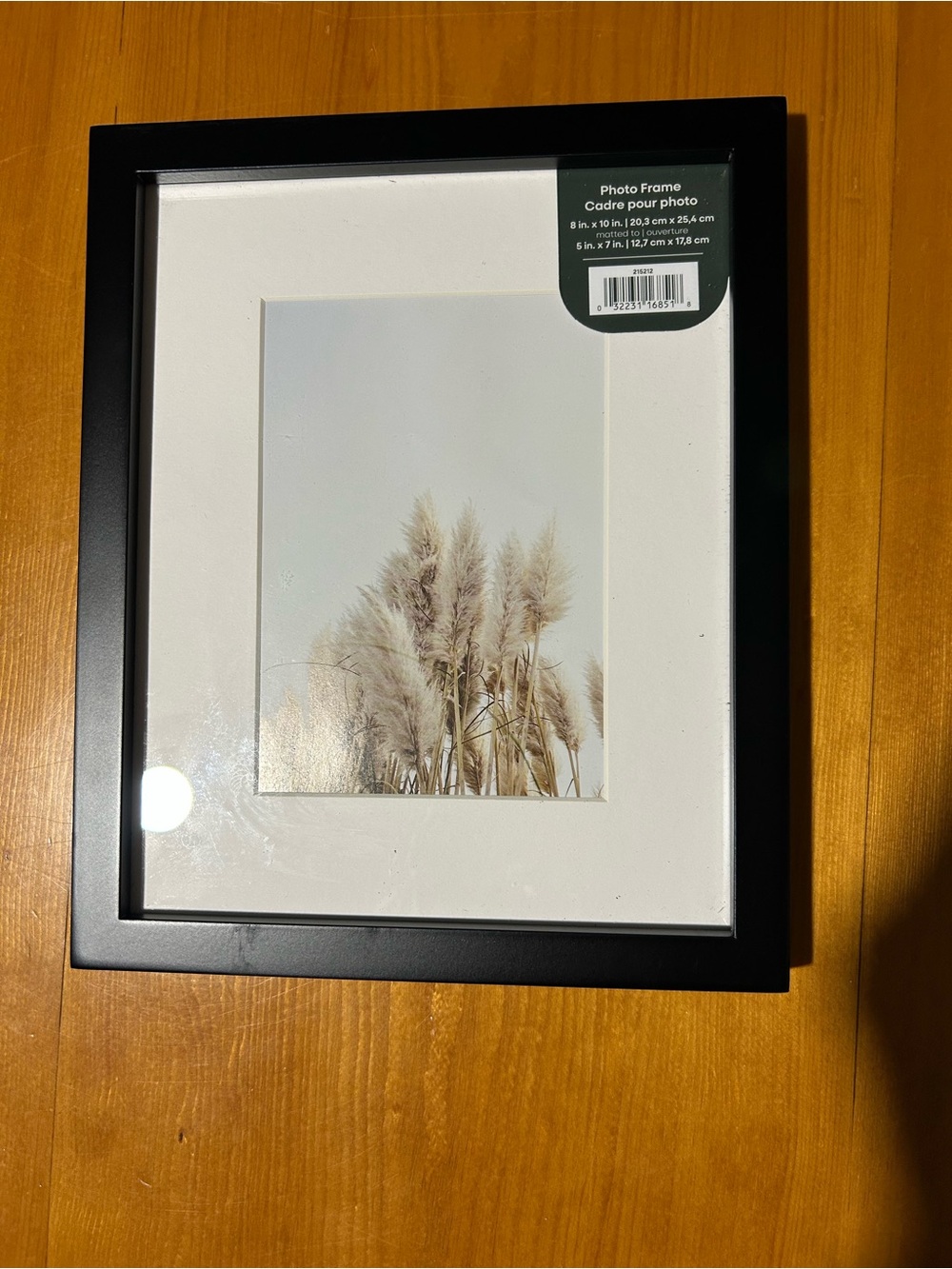 (3/$10) Black Photo Frame with White Mat - 5x7